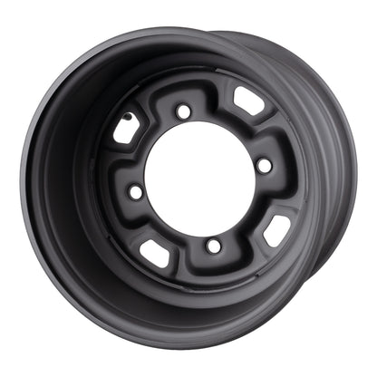 Whites ATV/UTV Steel Rim 12x7 Polaris Front & Rear 4/156 +12.7 - Black