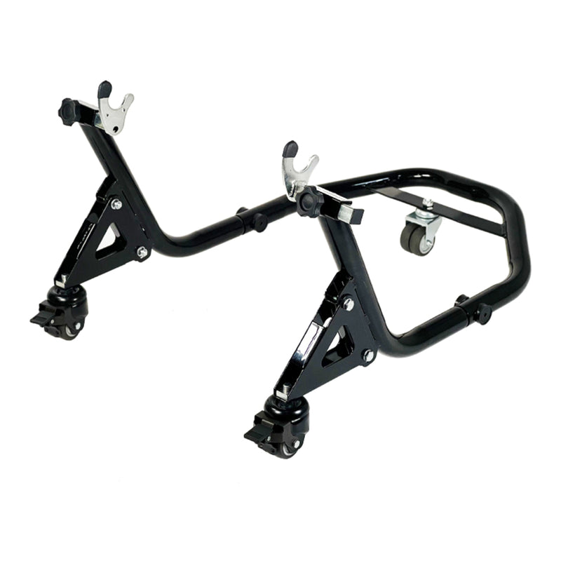 Load image into Gallery viewer, Whites Paddock Stand Rear - Dolly Type - with V-Hooks &amp; L-Pads
