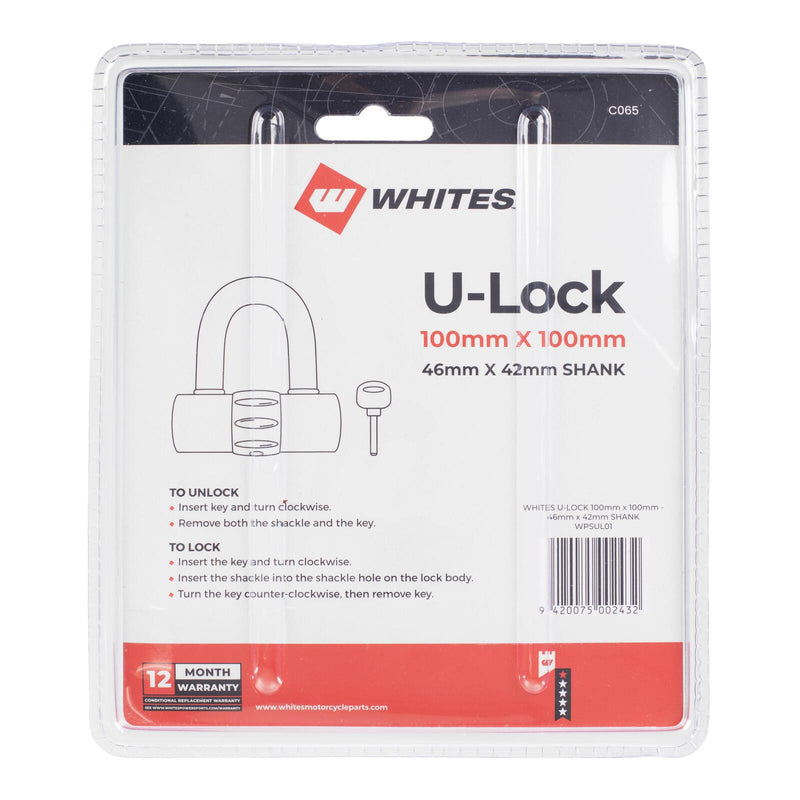 Load image into Gallery viewer, WMP U-Lock 100mm x 100mm - 46mm x 42mm Shank
