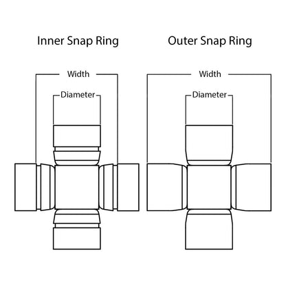 Whites ATV/UTV Joint Assembly WPUJ05 23.9mm/39mm int. snap ring