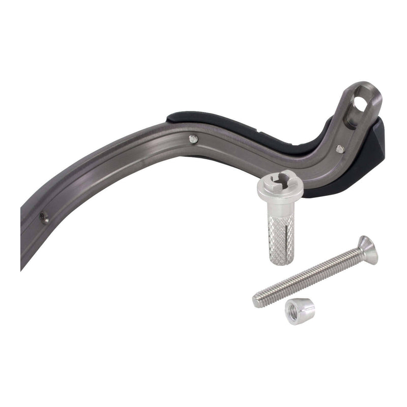 Load image into Gallery viewer, Zeta Pro Armor Bended Hand Guard - Titanium Colour
