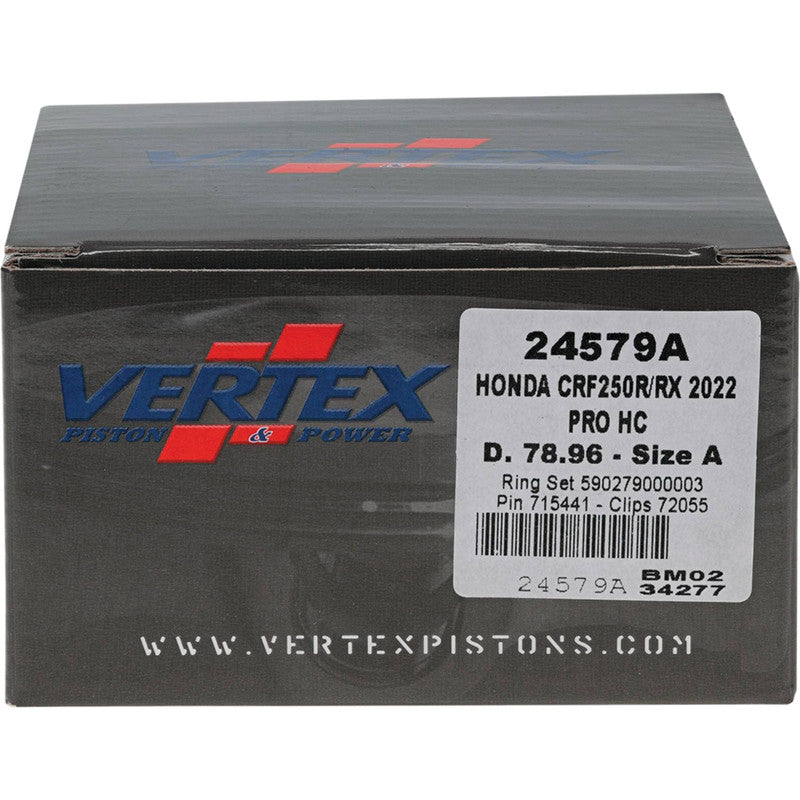 Load image into Gallery viewer, PISTON KIT VERTEX 78.96MM PRO HIGH COMPRESSION HONDA CRF250R CRF250RX 22-ON
