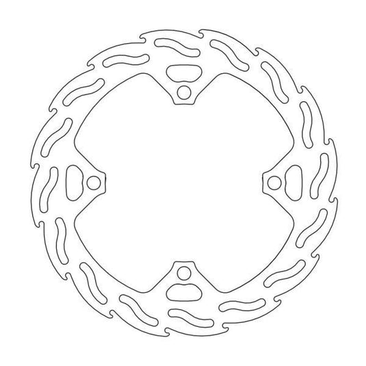 BRAKE DISC REAR MOTO MASTER FLAME 240MM SUZUKI RMZ250 07-24 RMZ450 05-ON RMX450 10-19
