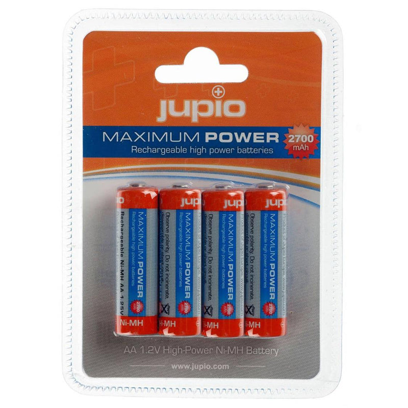 Load image into Gallery viewer, JUPIO RECHARGABLE BATTERY AA 2700MAH 4PK
