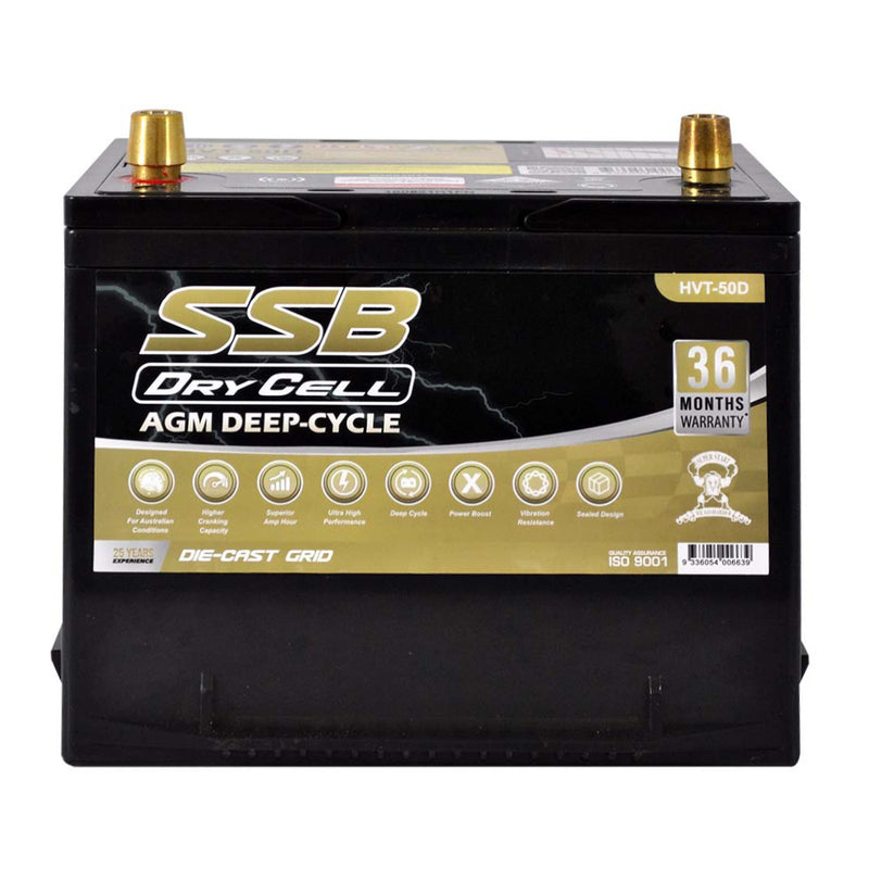 Load image into Gallery viewer, AGM BATTERY DEEP CYCLE DUAL PURPOSE 12V 60AH 600CCA BY SSB ULTRA HIGH PERFORMANCE
