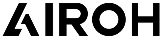 Black Airoh logo on white background, representing high-end adventure and motocross helmets, available at Cyclespot Group
