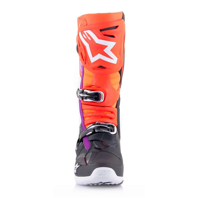 Load image into Gallery viewer, Alpinestars Tech-10 MX Boots Black/Red Fluoro/Orange Fluoro/White
