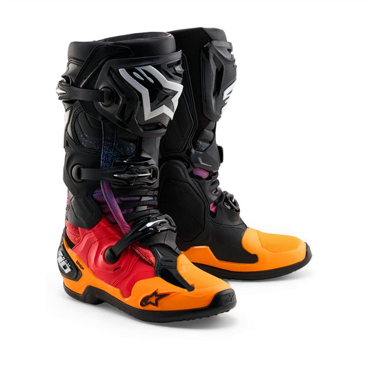 Alpinestars Tech-10 Black Hole Limited Edition MX Boots Black Burst