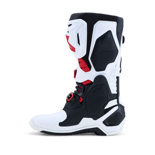 Alpinestars Tech-10 MX Boots White/Black/Bright Red