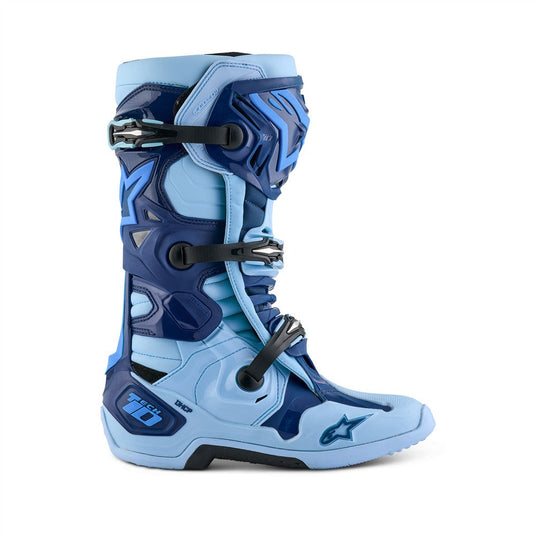 Alpinestars Tech-10 Limited Edition Steeler MX Boots Light Blue/Sapphire Blue