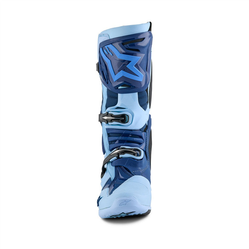 Load image into Gallery viewer, Alpinestars Tech-10 Limited Edition Steeler MX Boots Light Blue/Sapphire Blue
