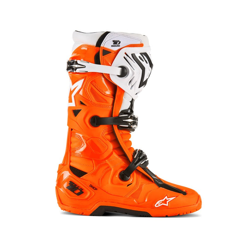 Load image into Gallery viewer, Alpinestars Tech-10 Enduro Boots Orange Fluoro/Black/White
