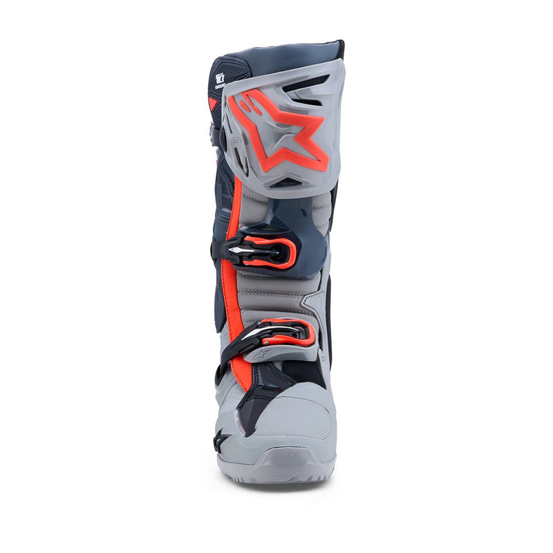 Load image into Gallery viewer, Alpinestars Tech-10 Enduro Boots Mid Gray/Dark Gray/Red Fluoro
