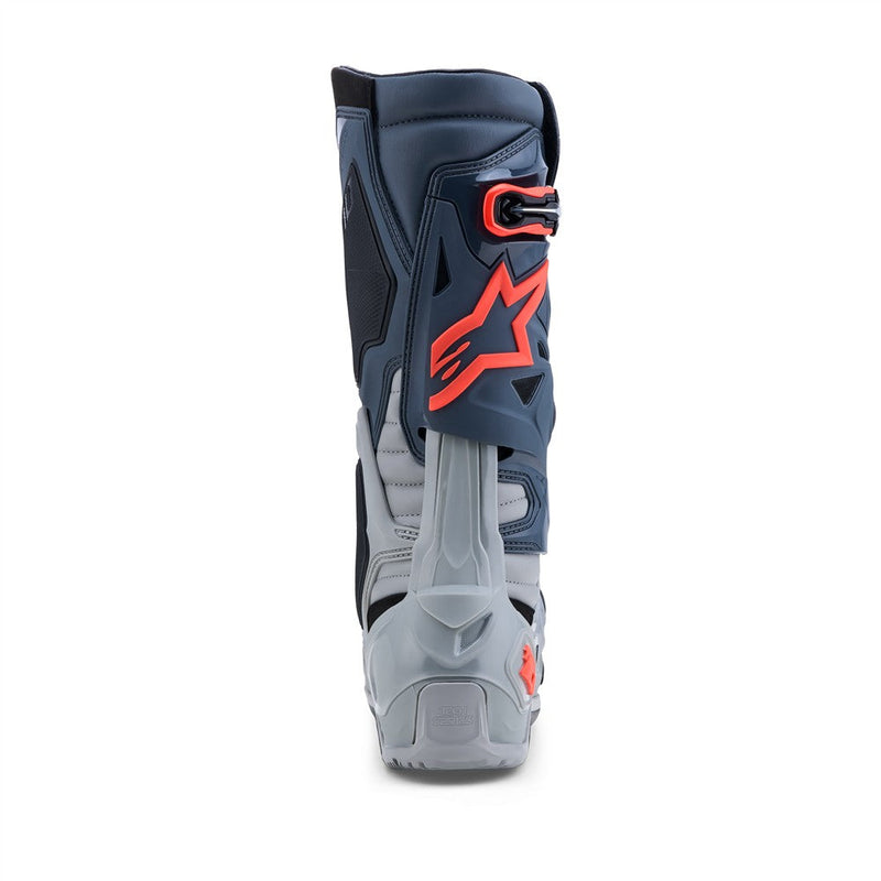 Load image into Gallery viewer, Alpinestars Tech-10 Enduro Boots Mid Gray/Dark Gray/Red Fluoro
