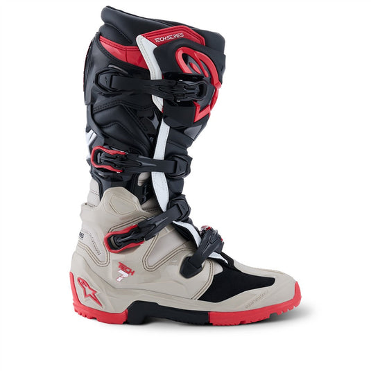 Alpinestars Tech-7 Enduro Boots Black/Light Gray/Bright Red