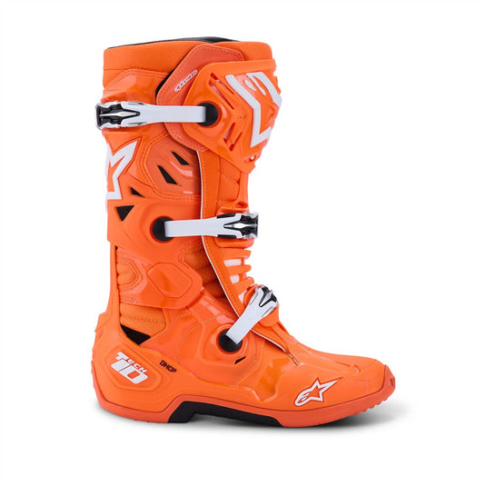 Alpinestars Tech-10 Supervented Boots Orange Fluoro/Black/White