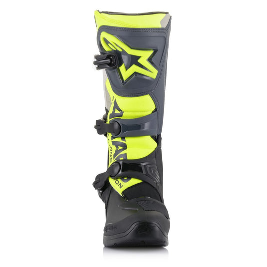 Alpinestars Tech-3 MX Boots Black/Cool Gray/Yellow Fluoro