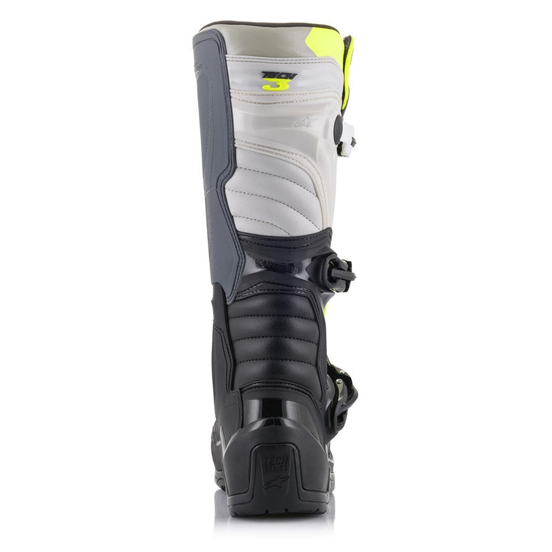 Load image into Gallery viewer, Alpinestars Tech-3 MX Boots Black/Cool Gray/Yellow Fluoro
