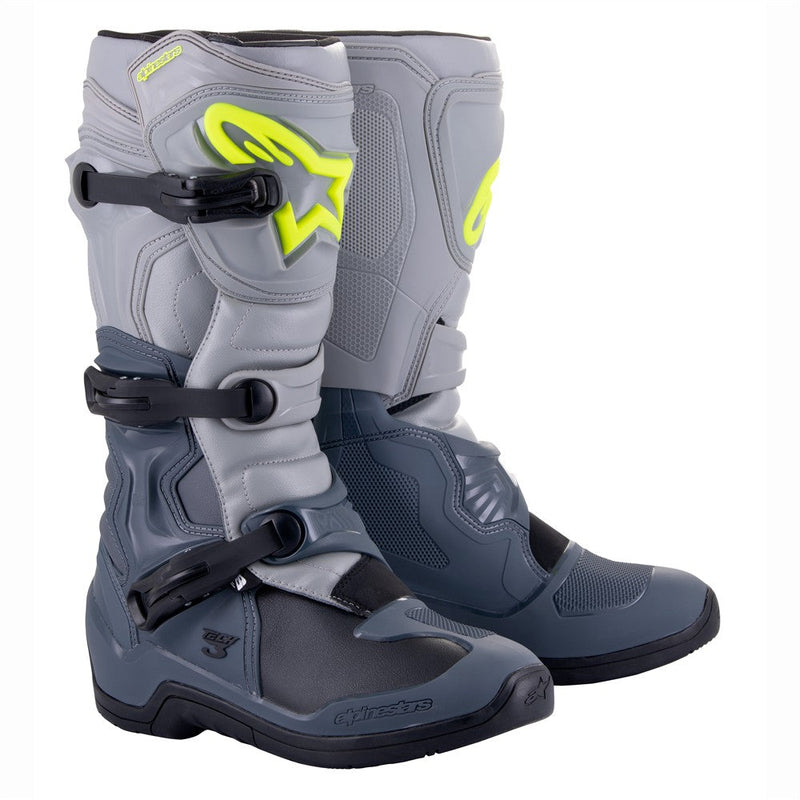 Load image into Gallery viewer, Alpinestars Tech-3 MX Boots Dark Gray/Light Gray/Black
