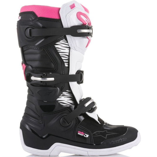 Alpinestars Stella Tech-3 MX Boots Black/White/Pink