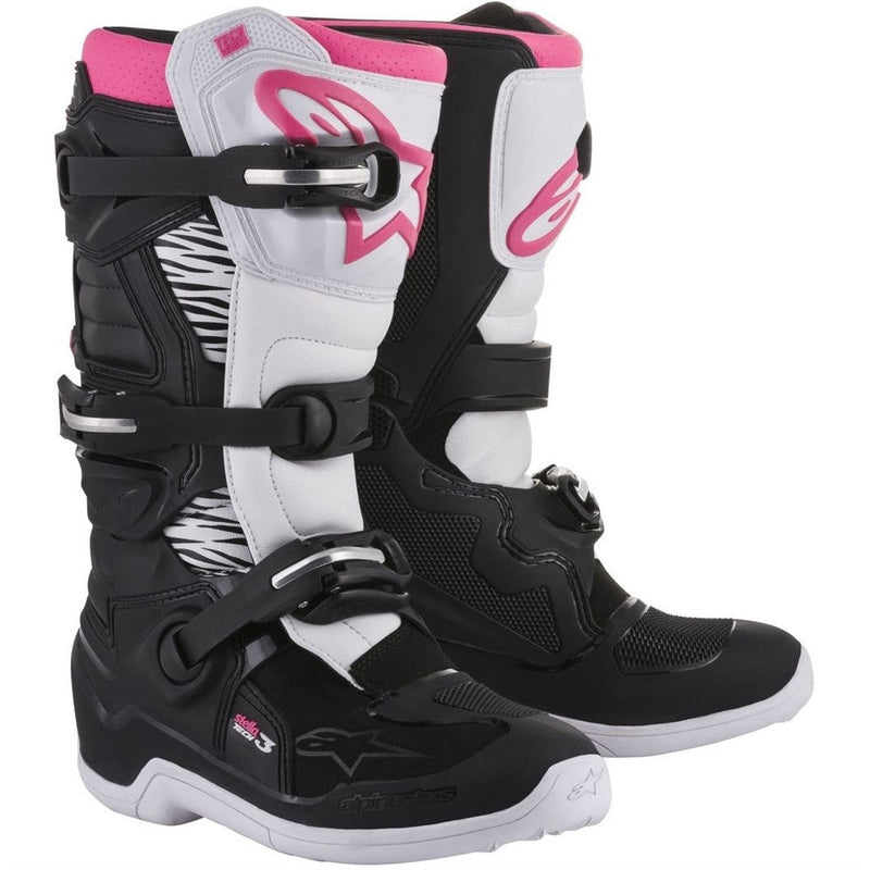 Load image into Gallery viewer, Alpinestars Stella Tech-3 MX Boots Black/White/Pink
