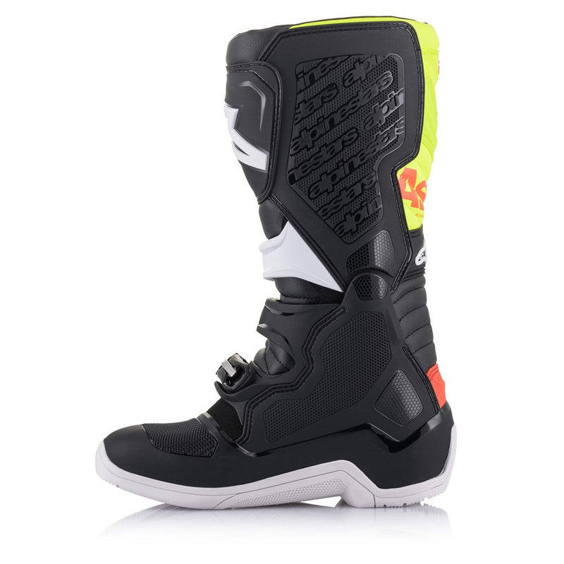 Load image into Gallery viewer, Alpinestars Tech-5 MX Boots Black/Red Fluoro/Yellow Fluoro
