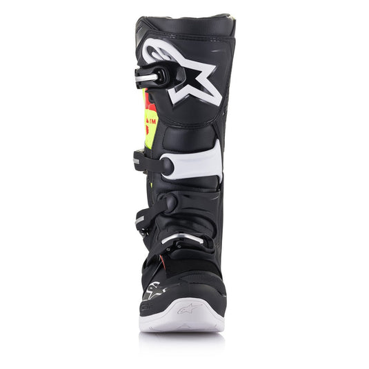 Alpinestars Tech-5 MX Boots Black/Red Fluoro/Yellow Fluoro