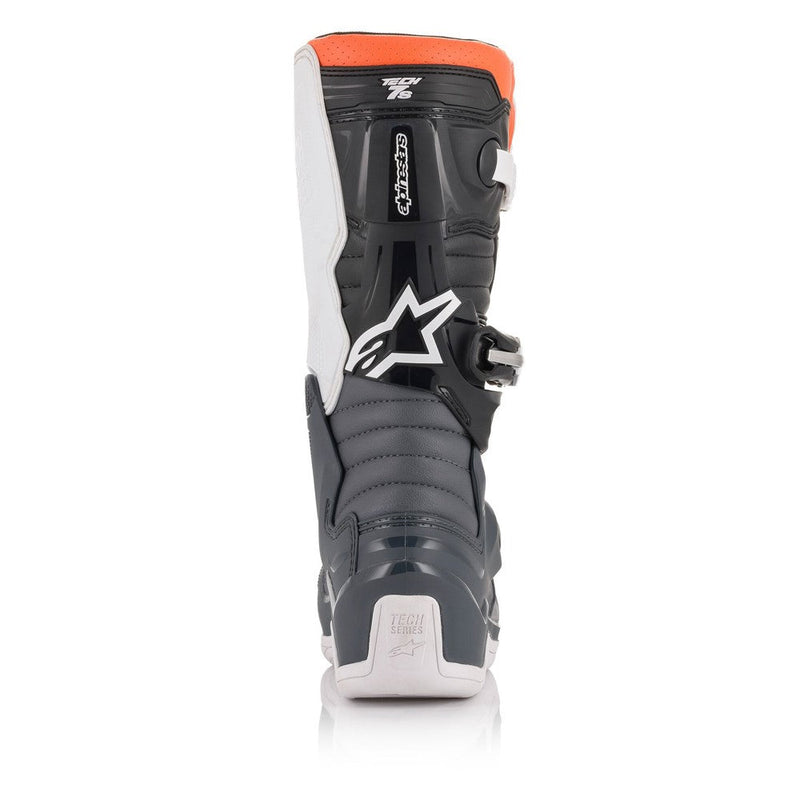 Load image into Gallery viewer, Alpinestars Tech-7S MX Boots Black/Gray/White/Orange Fluoro
