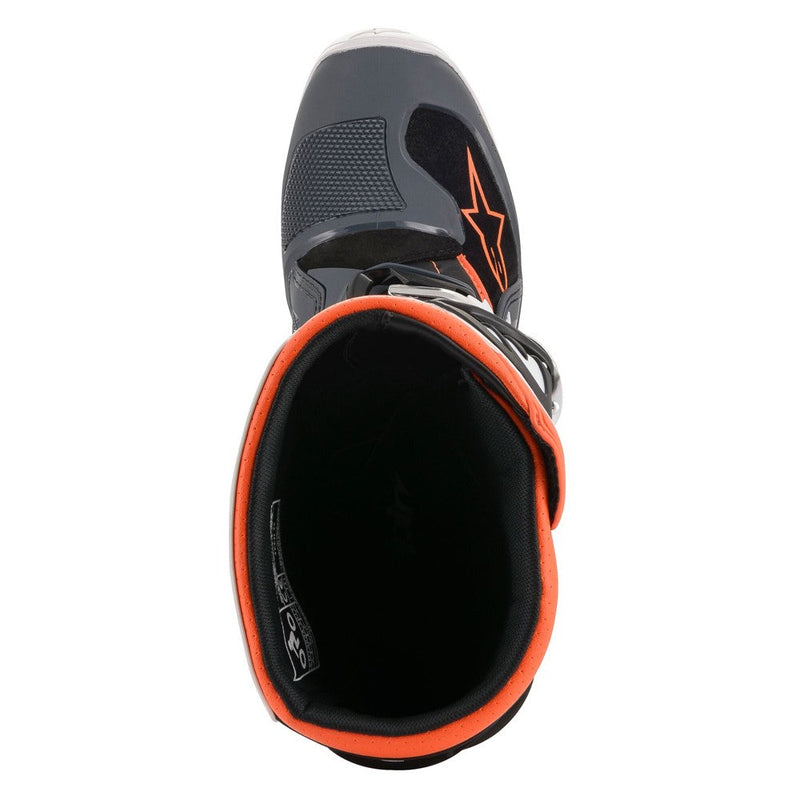 Load image into Gallery viewer, Alpinestars Tech-7S MX Boots Black/Gray/White/Orange Fluoro
