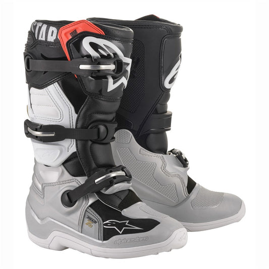 Alpinestars Tech-7S MX Boots Black/Silver/White/Gold