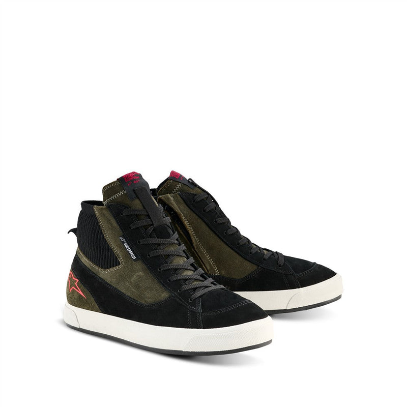 Load image into Gallery viewer, Alpinestars Stated Waterproof Shoes Military Green/Black/Off White /42
