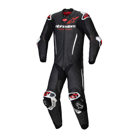 Alpinestars GP-R7 1Pc Leather Suit Black/White/Red Fluoro