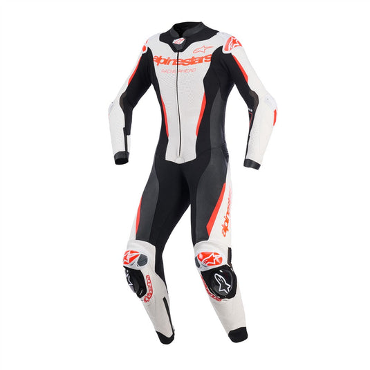 Alpinestars Stella GP-R7 1Pc Leather Suit White/Black/Red Fluoro