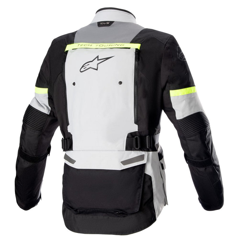 Load image into Gallery viewer, Alpinestars Bogota Pro Drystar Jacket Ice Grey/Dark Grey/Yellow Fluoro

