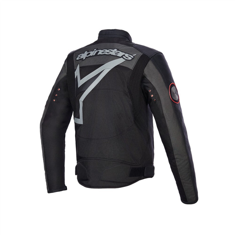 Load image into Gallery viewer, Alpinestars Axton Leather/Textile Jacket Black/Anthracite/Red/Tangerine
