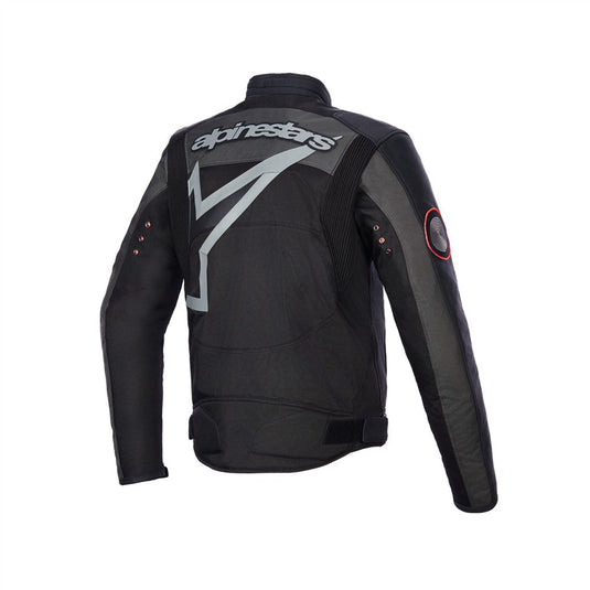 Alpinestars Axton Leather/Textile Jacket Black/Anthracite/Red/Tangerine
