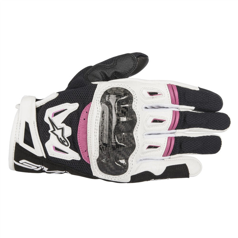 Load image into Gallery viewer, Alpinestars Stella SMX-2 Air Carbon Gloves Black/White/Fuchsia
