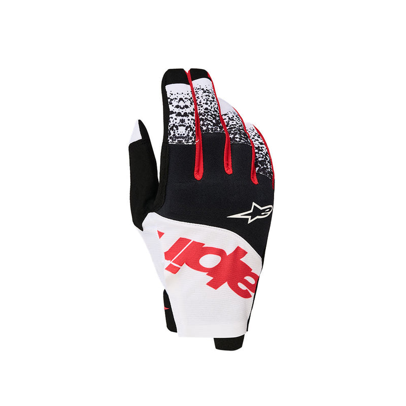 Load image into Gallery viewer, Alpinestars Techstar Gloves Black/White/Red Fluoro
