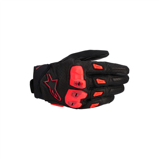 Alpinestars SP X 7 Gloves Black/Dark Red/Red Fluoro