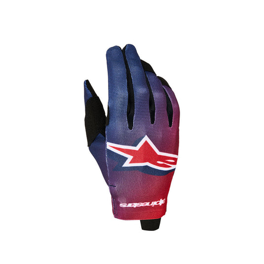 Alpinestars Radar Gloves Fire Red/Deep Blue