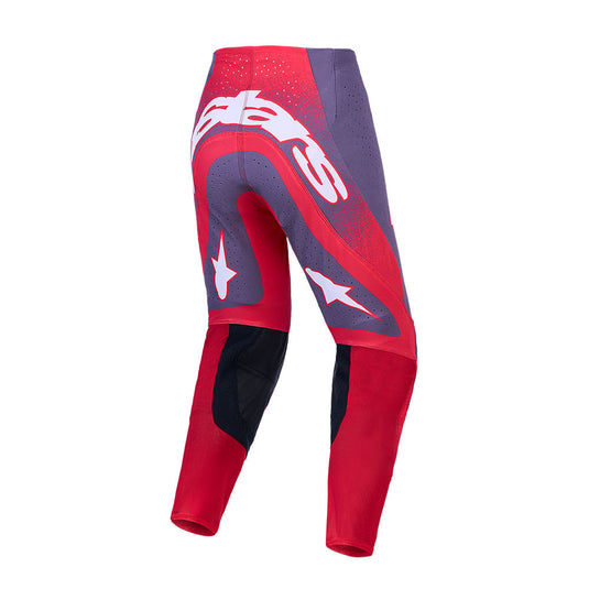 Alpinestars Supertech AFD Hiten Pants Graystone/Red Fluoro/Light Lilac