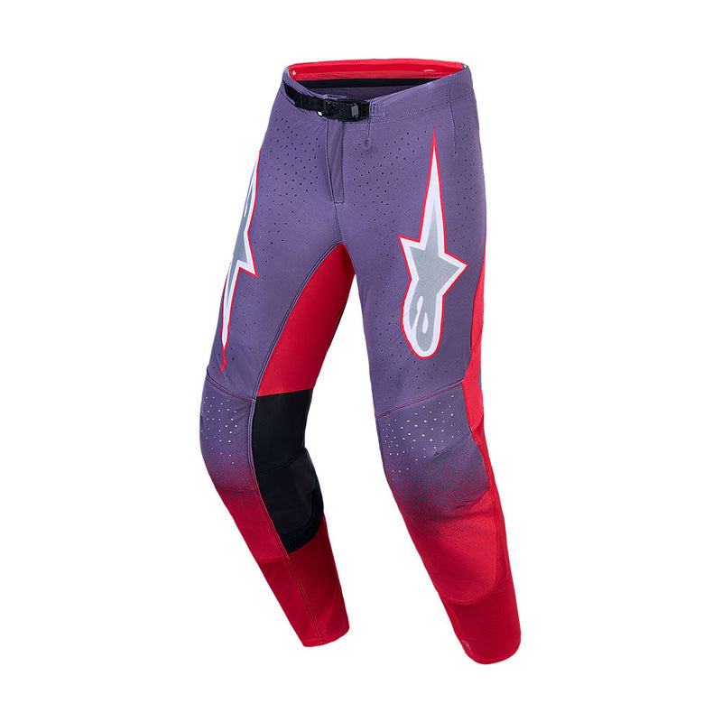 Load image into Gallery viewer, Alpinestars Supertech AFD Hiten Pants Graystone/Red Fluoro/Light Lilac
