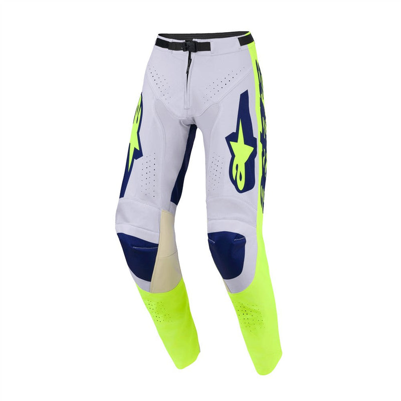 Load image into Gallery viewer, Alpinestars Racer Air Riway Pants Light Gray/Yellow Fluoro/Blue
