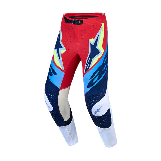 Alpinestars Supertech Dyna Pants Fire Red/White/Navy/Blue
