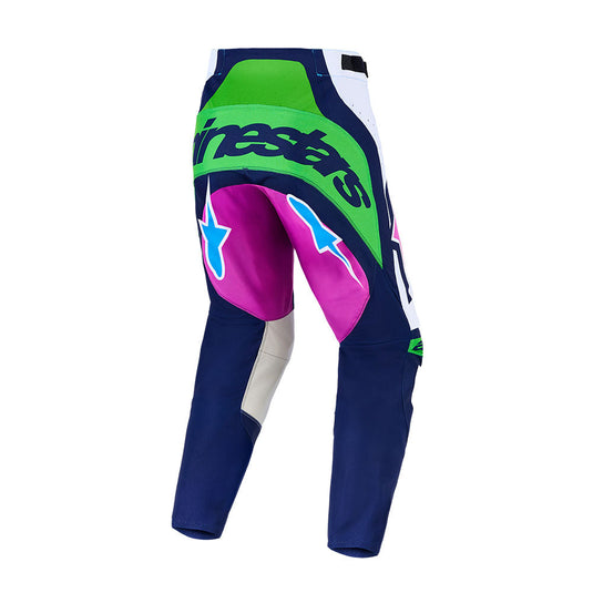 Alpinestars Techstar Maven Pants White/Blithe Blue/Green Fluoro