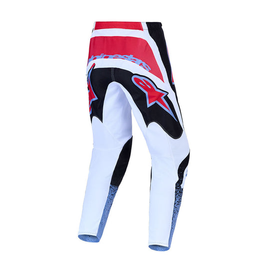 Alpinestars Fluid Drag Pants Black/White/Light Blue/Red Fluoro