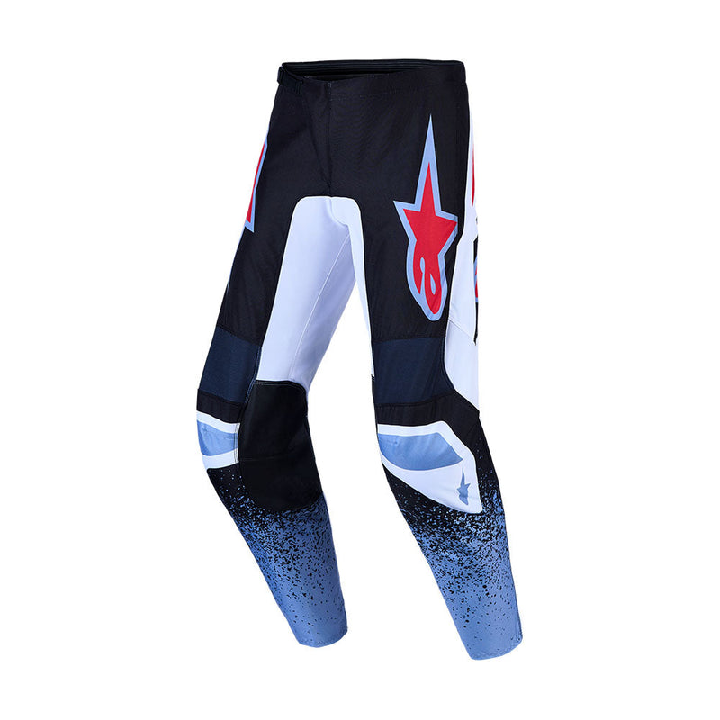 Load image into Gallery viewer, Alpinestars Fluid Drag Pants Black/White/Light Blue/Red Fluoro
