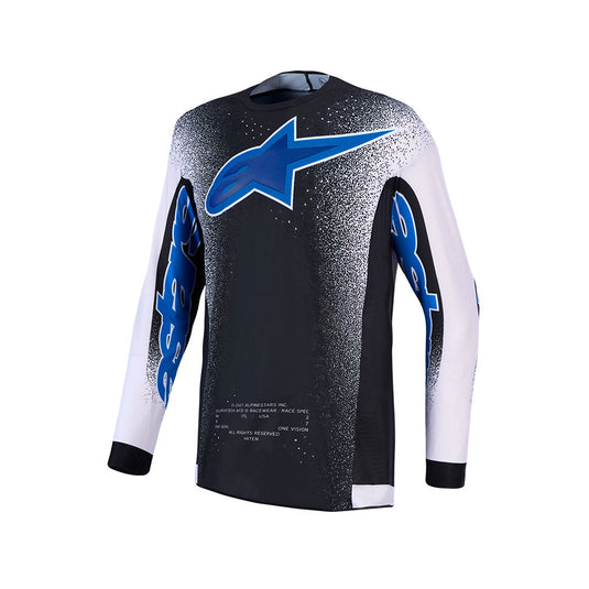Alpinestars Supertech AFD Hiten Jersey Black/Light Lilac/Blithe Blue
