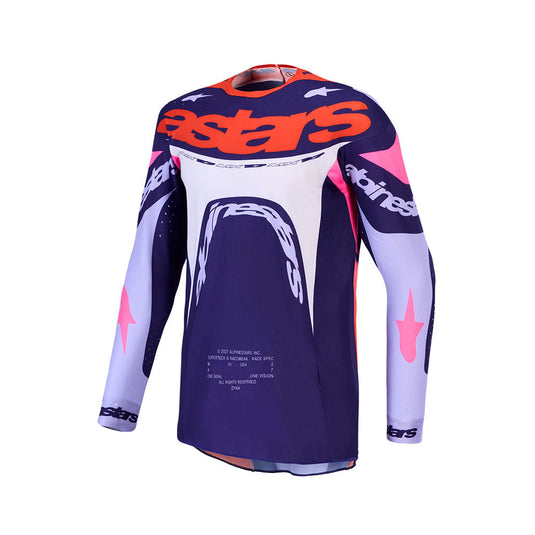 Alpinestars Supertech Dyna Jersey Light Violet/Deep Purple/Pink Fluoro