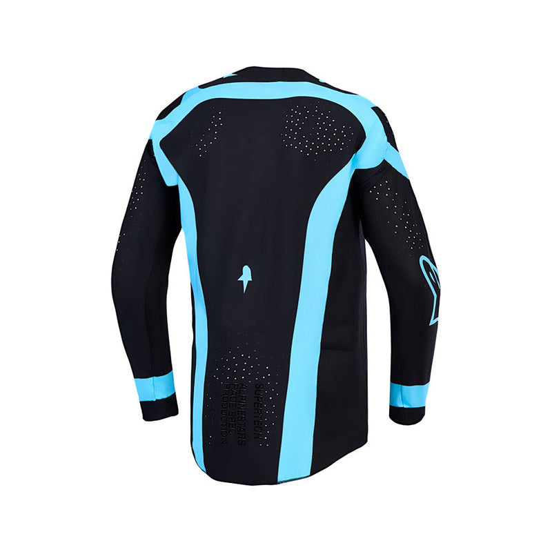 Load image into Gallery viewer, Alpinestars Supertech Vesta Jersey Black/Turquoise
